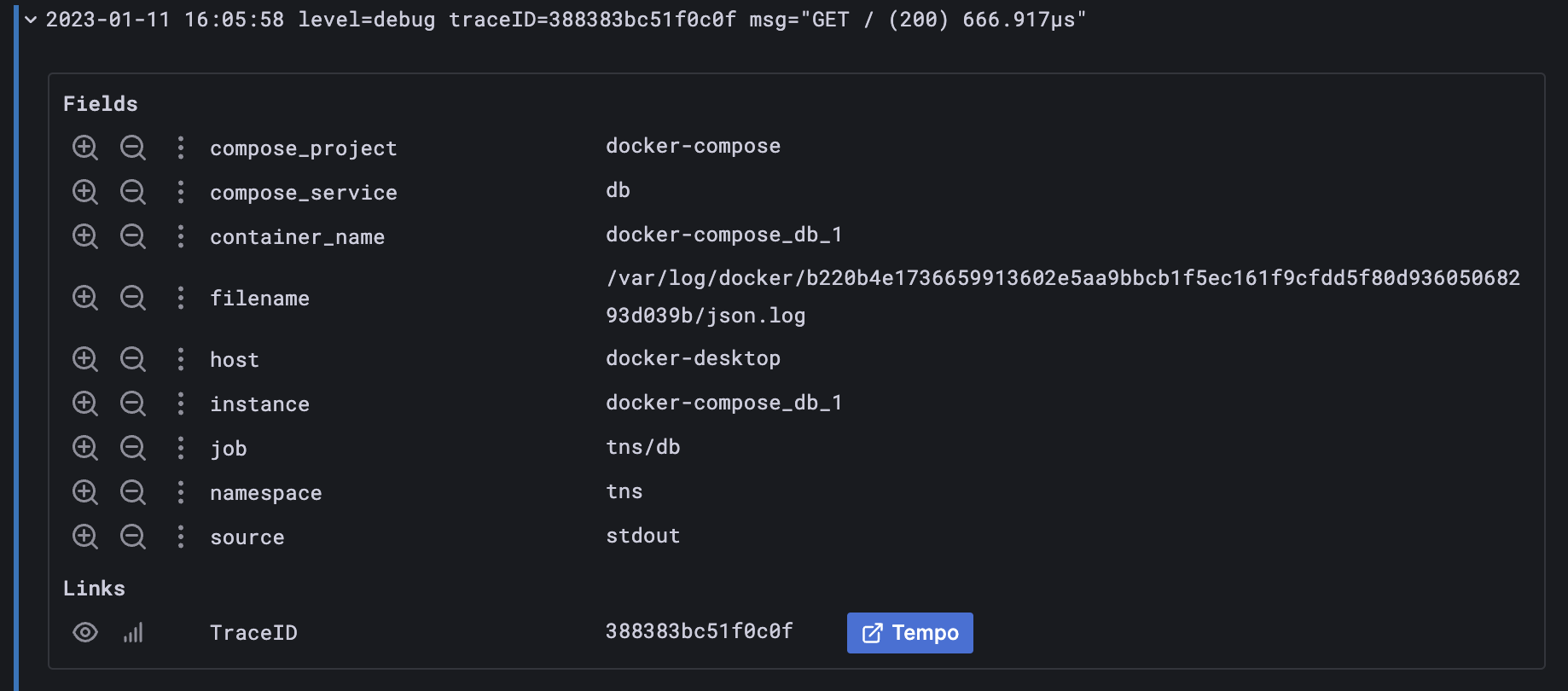 Data link in Explore Data link in Explore